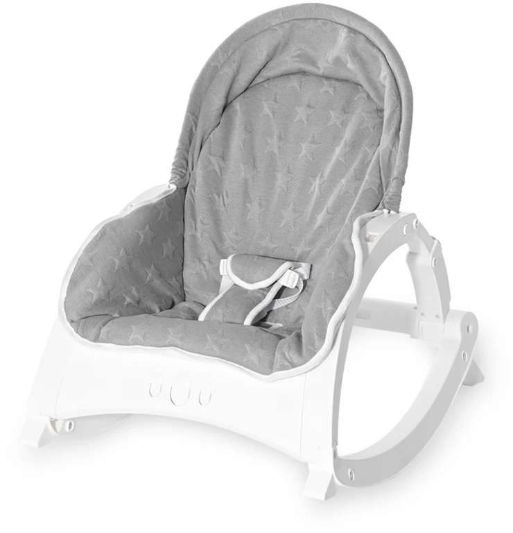 Шезлонг-гойдалка 3 в 1 Lorelli Alex With Table Cool Grey Stars